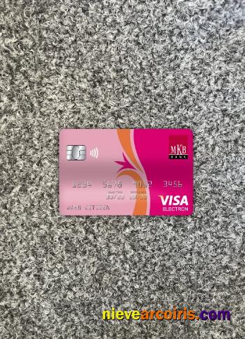 Hungary MKB bank visa electron card photolook